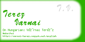 terez varnai business card